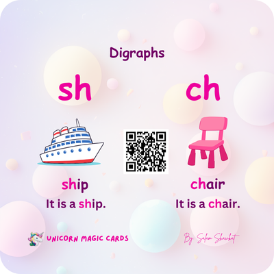 English Letters - Capital & Small - 32 Digital Flash Cards